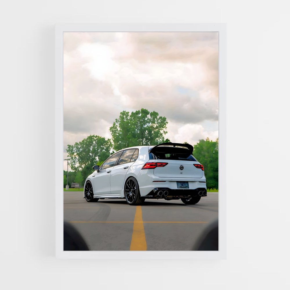 Poster Golf en Balade – affiche Volkswagen (vue 3)